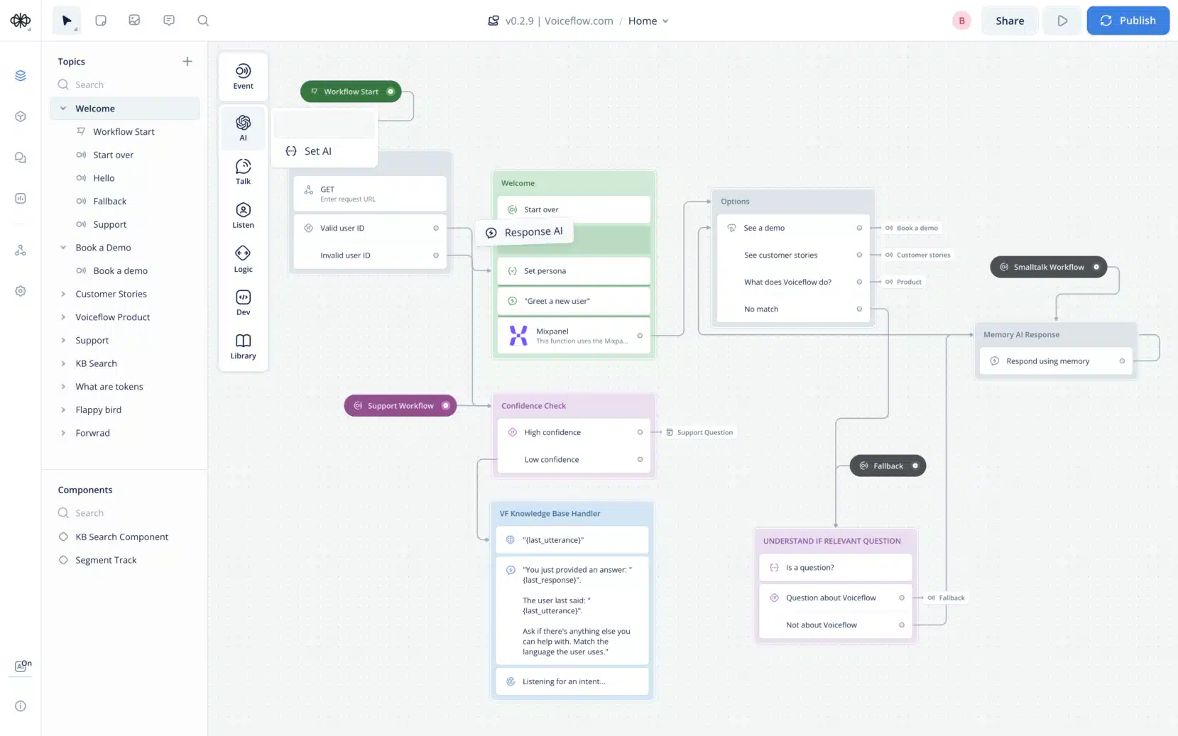 best ai agent platform: voiceflow ai, vendasta