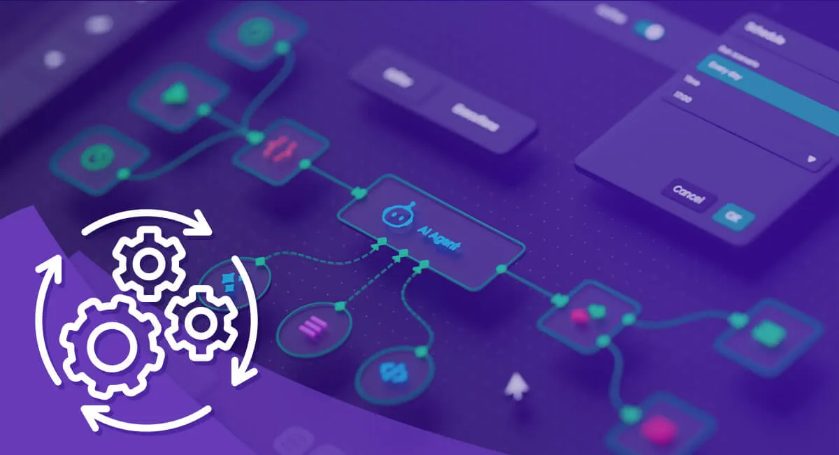 Cut-Costs-and-Drive-Growth-with-AI-Workflow-Automation AI workflow builder showing automated process paths and task routing used to streamline operations and reduce manual work.