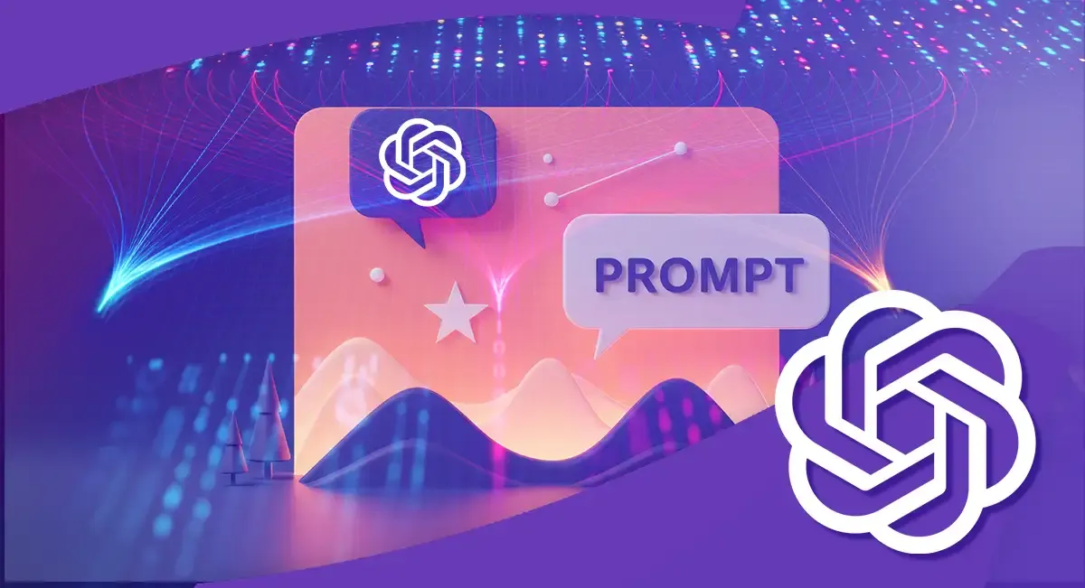AI prompt with ChatGPT logos