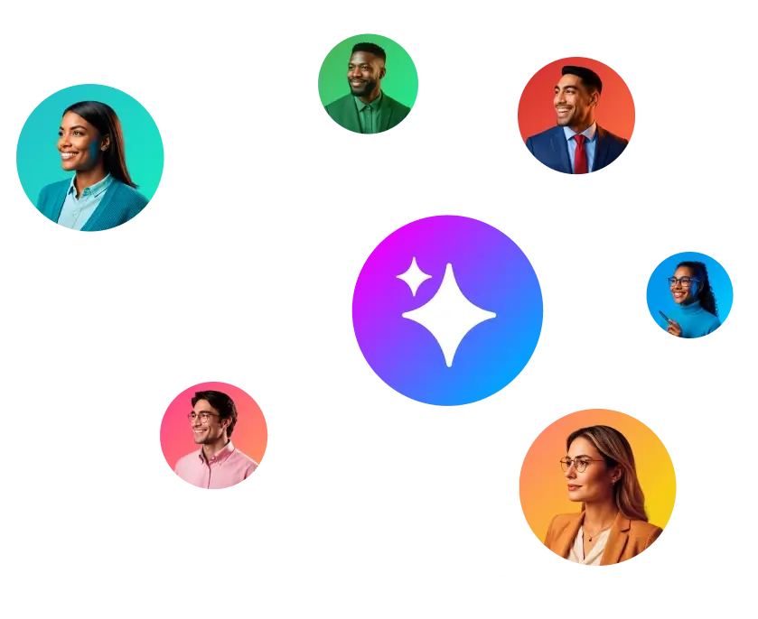 AI employees supporting daily marketing tasks and customer interactions with an AI Marketing Assistant
