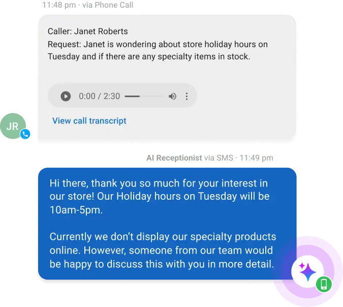 AI handling voice and chat queries instantly using best AI voice services for customer engagement.