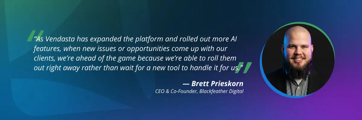 Agency leader sharing growth impact from adopting AI-driven customer engagement tools.