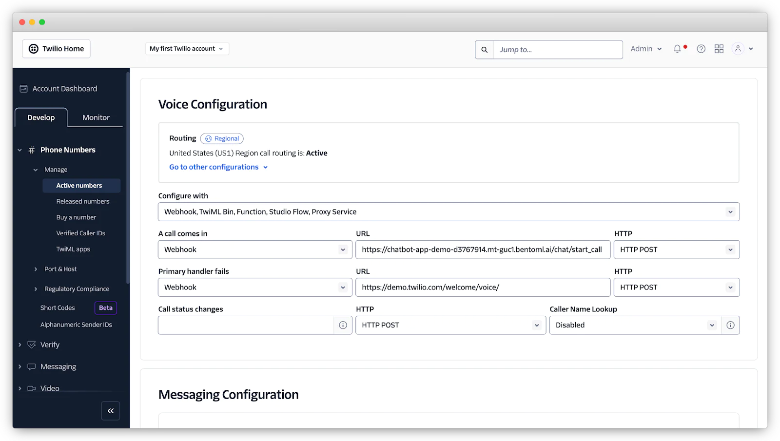 Voice configuration panel setting up workflows for best AI voice services for customer engagement.
