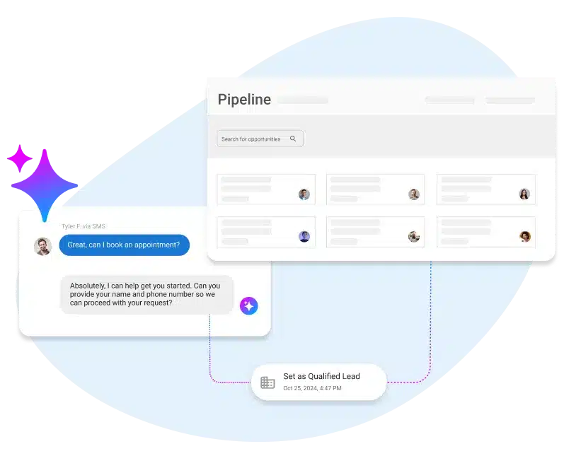 marketing-automation-for-franchises-crm-ai-vendasta Unified CRM system enabling seamless marketing automation for franchises across multiple locations.