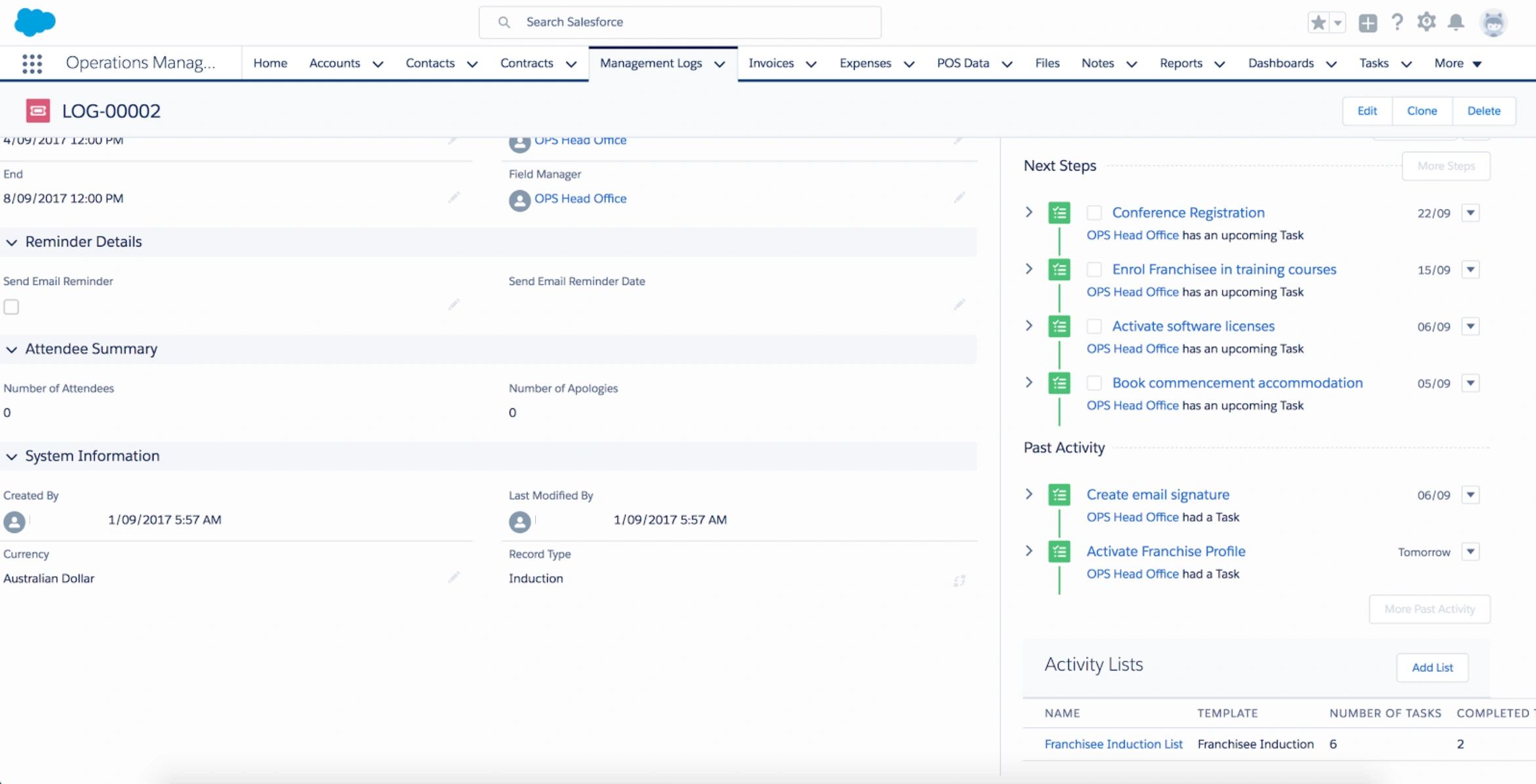franchise-lead-management-software-management-logs-and-franchisee-onboarding-vendasta Standardize onboarding and track every action. Ensure each franchise follows the same process without manual follow-ups.