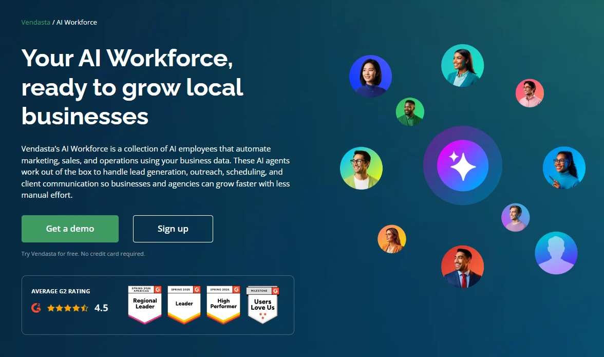 home-service-franchise-marketing-strategy-vendasta-ai-workforce AI workforce helping automate marketing, sales, and customer engagement in a home service franchise marketing strategy.