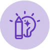 pencil and lightbulb