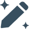 Content creation AI icon
