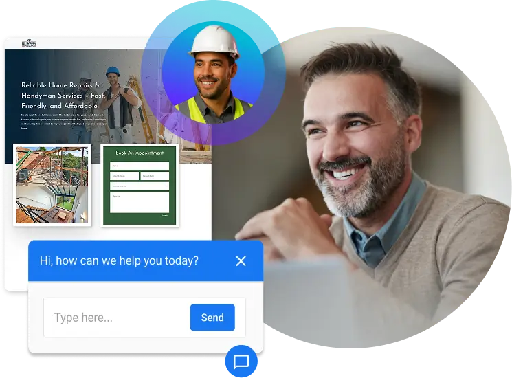 AI Salesperson sending booking link