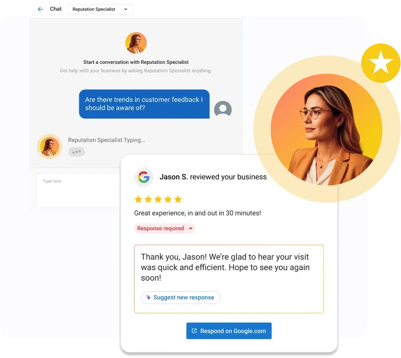 AI Receptionist answering questions through different channels