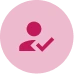 person with checkmark icon