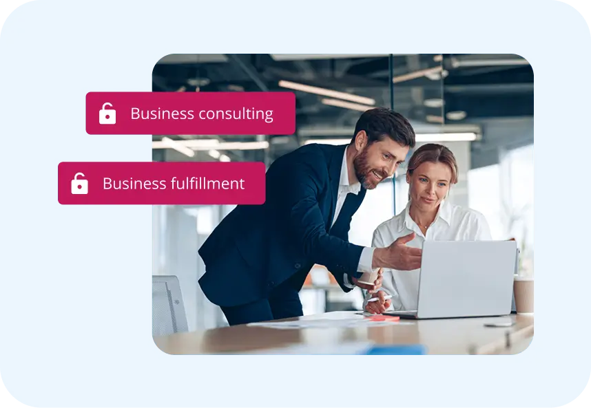Shows how can unlock business consulting and fulfillment through the Vendasta AI Certification program