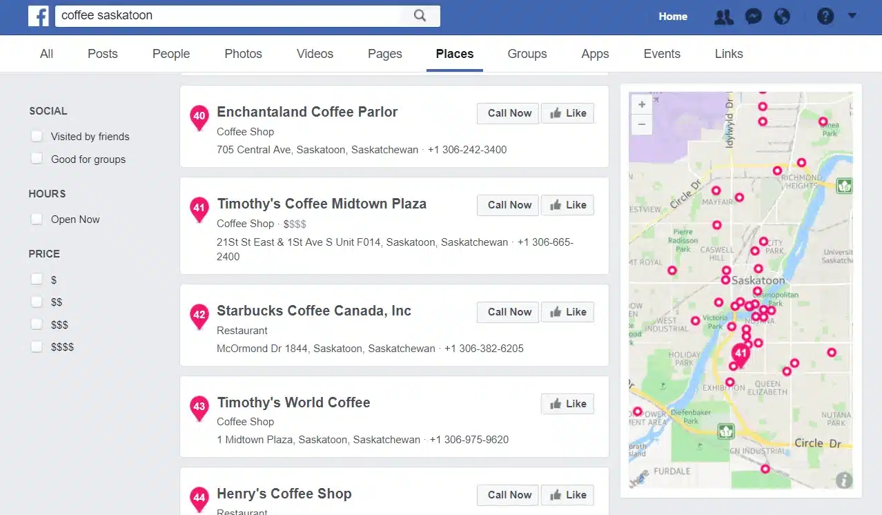 coffee saskatoon