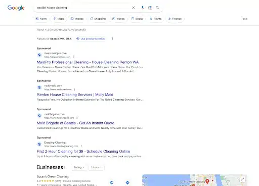 Non organic traffic