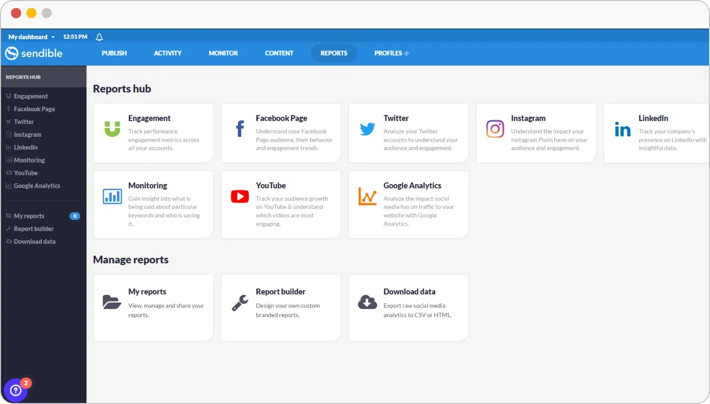 social-media-management-software-for-agencies: sendible, tool, vendasta