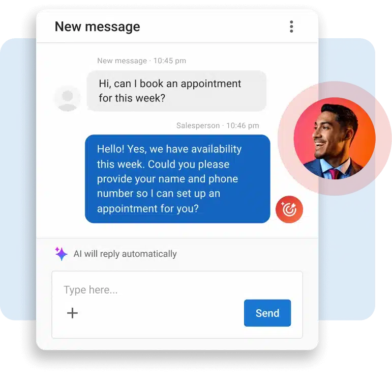 Vendasta's AI Salesperson nurturing prospects through a multi-channel sales funnel with personalized responses to help businesses close new opportunities.