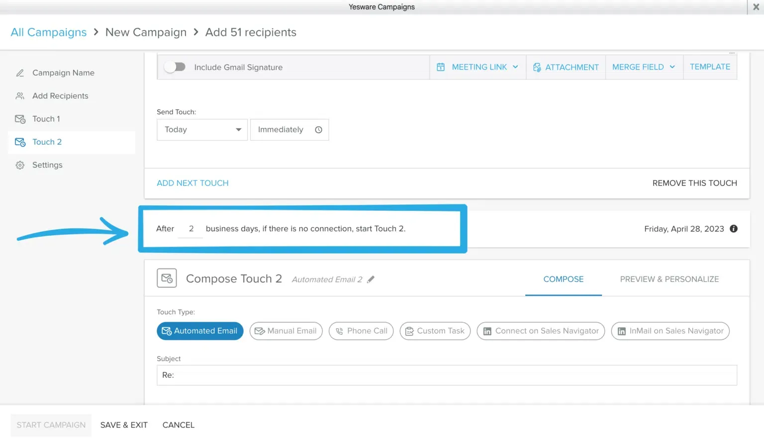 How to sell Yesware to SMB clients: automated follow-ups