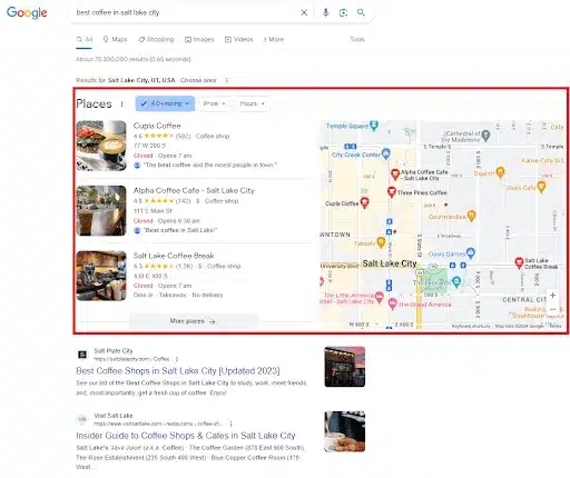places google map places